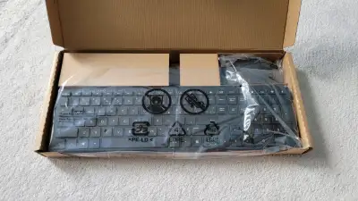 HP 928923-DB1 Wired Keyboard and Mouse, View more