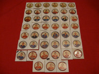 carte hockey cards  jetons shirriff coins 1961-62