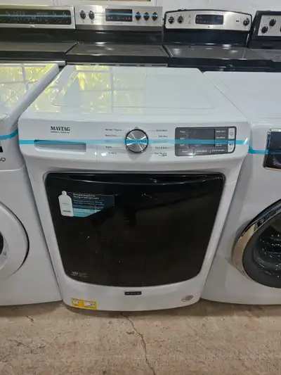 2022!! Maytag 27" White Front-Load Stackable Electric Washer, View more