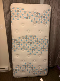 Twin mattress with    Memory   foam top (like new)