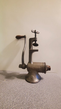 Antique Meat Grinder Universal No 1 Hand Crank Food Chopper 1897