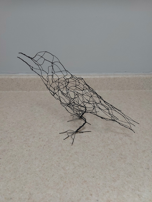 Wire Crow Art Sculpture  in Arts & Collectibles in Kingston