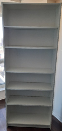 3 White Ikea Bookcases