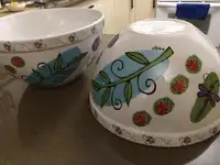 Set of 2 Signature Housewares BUGZ Mixing Serving Bowls Large