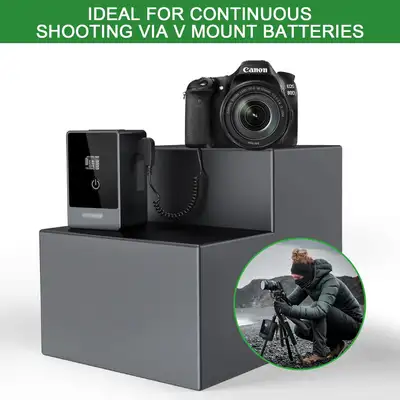 NEW IN BOX - NOT NEGOTIABLE The Gonine D-TAP LP-E6NH dummy battery replacment for Canon LP-E6 / LP-E...