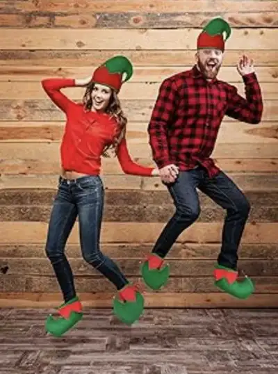 Brand New Elf Hat, Shoes Covers Felt Set Accessories Christmas, View more