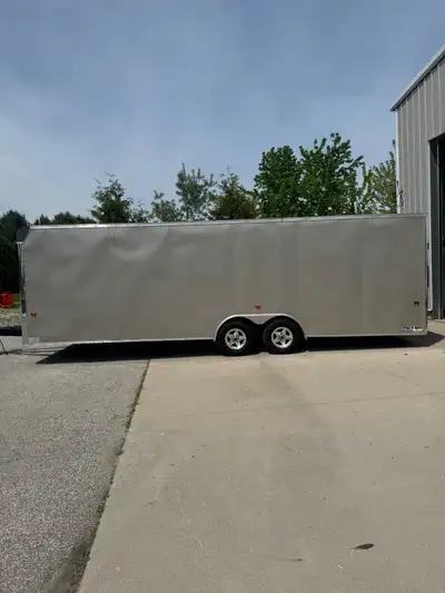 US Cargo Trail and Sport Car Hauler , Model # USTB8526TA3, 2008 Model year. Two axles with electric...