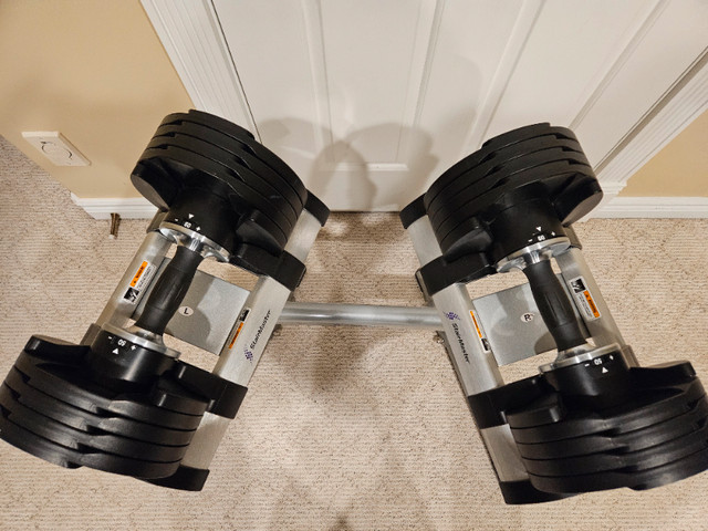 50 LB Adjustable Dumbbells with Stand in Exercise Equipment in Edmonton - Image 3