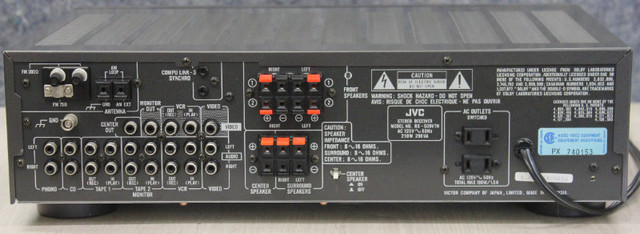 JVC RX 509V Receiver w/remote in Stereo Systems & Home Theatre in St. Catharines - Image 3