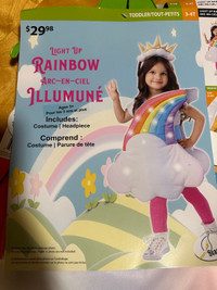 Toddler light up rainbow Halloween costume (3-4T)