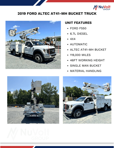 2019 Ford F550 Altec AT41-MH Bucket Truck, View more