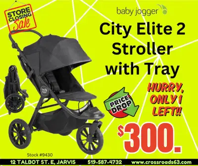 CLEARANCE!! Baby Jogger City Elite Stroller with Tray, View more