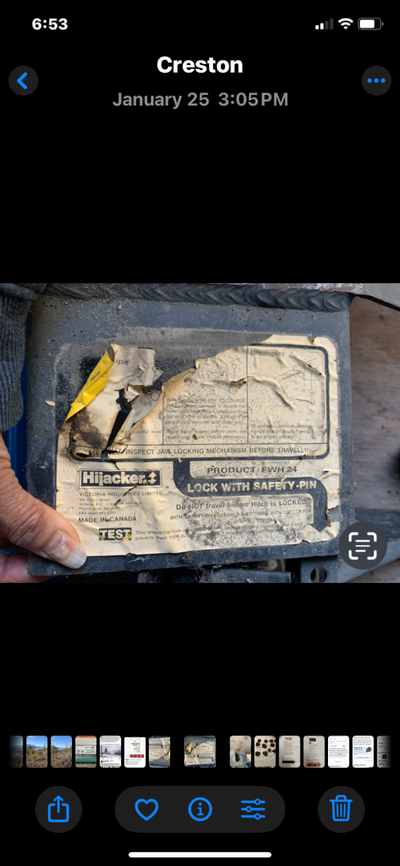 Hijacker's FWH 24 double pivot hitch 16000 lbs Located in Creston