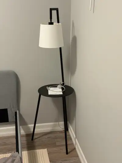 Bedside Table/Floor Lamp Combo (Wayfair), View more