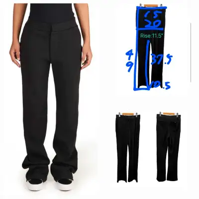 Unisex 032c Ribbes Flared Pants Extra Long & Tall Size M, View more