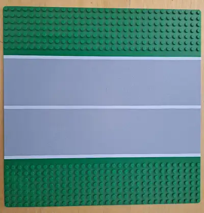 USED, LEGO 1990 baseplate road, airport 32 x 32 "7-stud" 2358px2 NO STRESSMARKS, NO CRUSHED STUDS, N...
