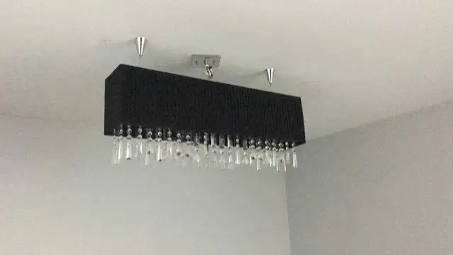 Rectangular Crystal Chandelier in Indoor Lighting & Fans in Markham / York Region - Image 2