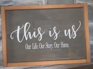 BRAND NEW Awesome Wooden Sign - "This is Us - Our Life. Our Stor, View more