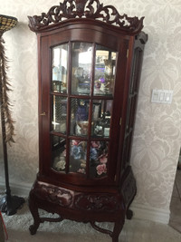 Antique China Curio Cabinet Must Sell