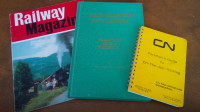 3 Railway Books, 3 for $15 or $6 each