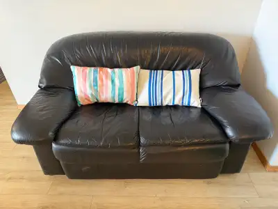 2-Seater Leather Sofa, View more