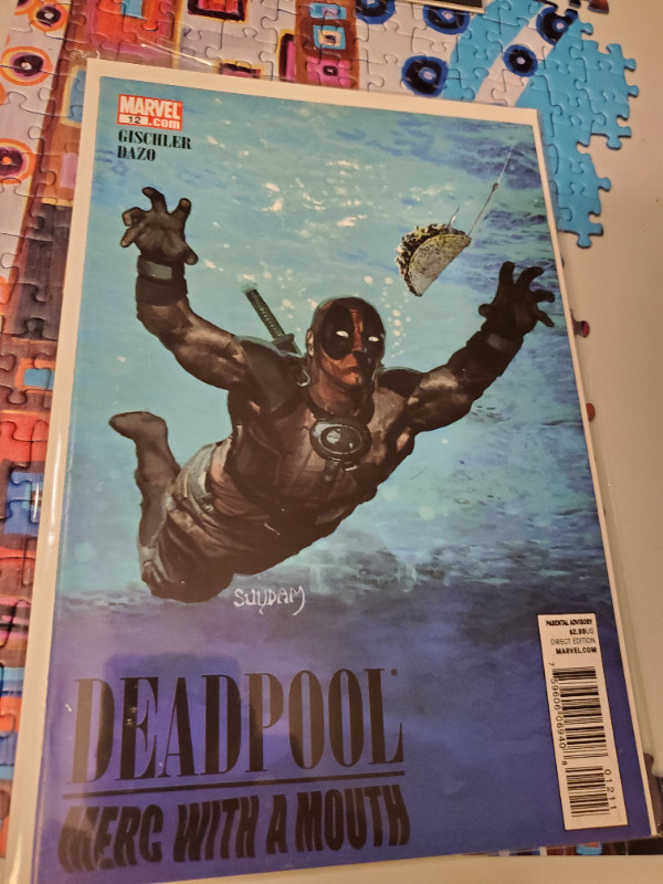 Deadpool Merc with a Mouth #12 Nirvana Album Homage cover Marvel in Comics & Graphic Novels in North Bay