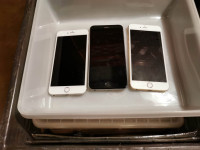 3 iphone S vitre et batery ok pour piece
