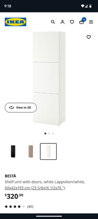 Besta 3 Door Cabinet