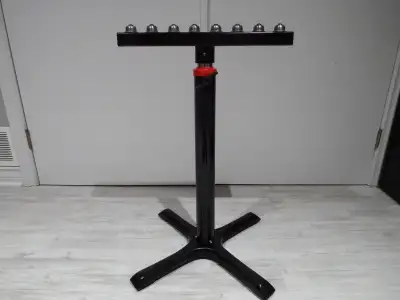 OUT TABLE SUPPORT STAND ADJUSTABLE FROM 27" TO 42" HIGH USE WITH TABLE SAW, PLANNER OR JOINER