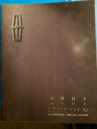 2001 Lincoln Brochure LS Continental Town Car Navigator