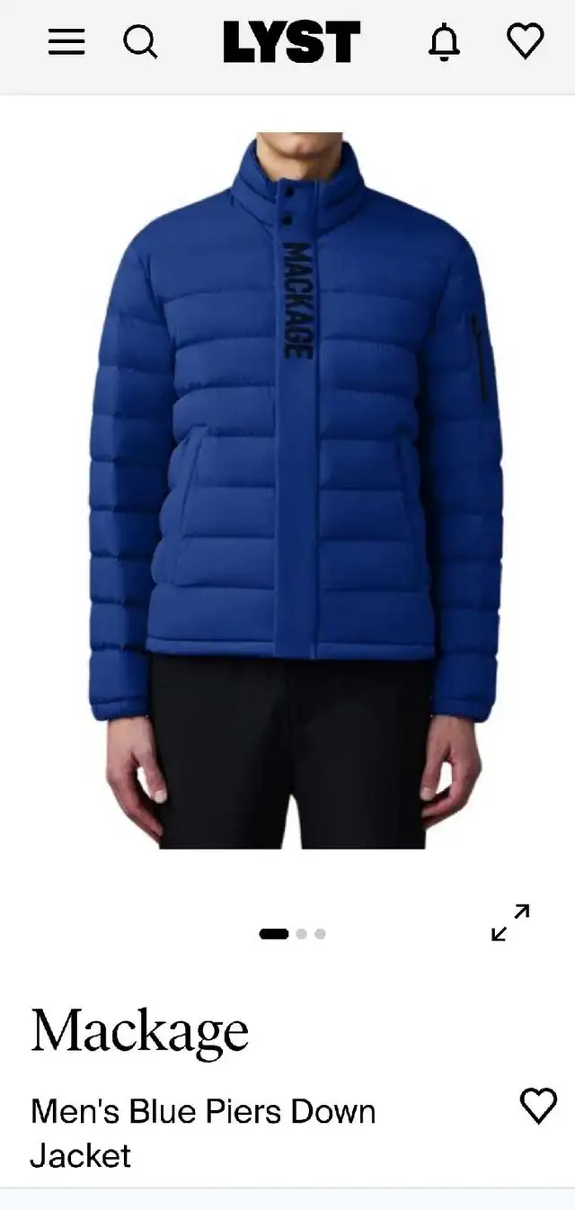 Men's MACKAGE JACKET AUTHENTIC LIKE NEW SIZE MEDIUM in Men's in Windsor Region - Image 8