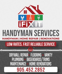 Handyman, Drywall Repair, Flooring, Backsplash, Vanity, Plumber