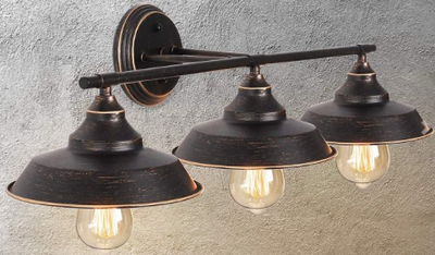 House 3 Light Wall Sconce Light Fixture Vanity - NEW, View more