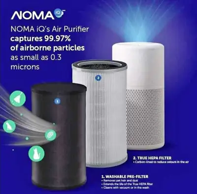 Brand New Large NOMA iQ Smart Wi-Fi Air Purifier $220 Firm, View more