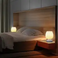 Bed side table lamps pair of (2) sold with wifi lighting system