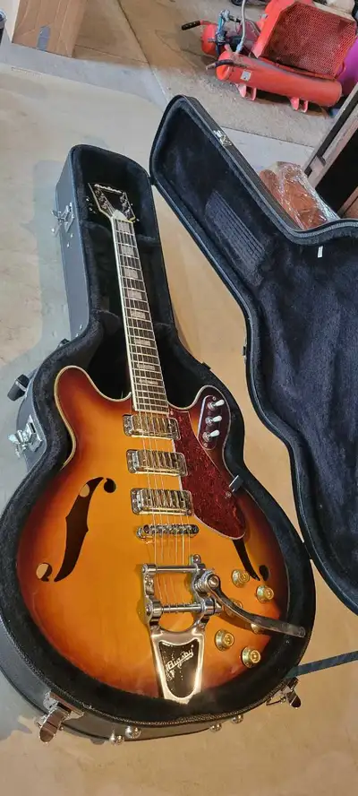 Eastwood airline H78 guitar and case , View more