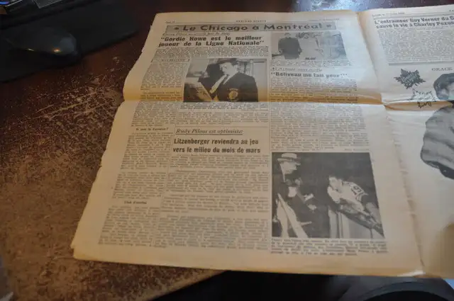 Parlons sports 1960 newpaper hochey boxe lutte yvon robert in Arts & Collectibles in Victoriaville - Image 9