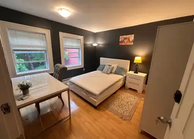 Bright, spacious, fully furnished room in a beautiful home Enjoy a large kitchen, huge backyard with...