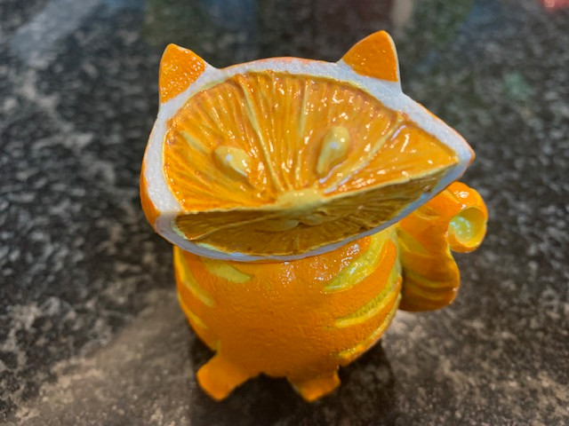 ENESCO Home Grown Tabby Cat Orange Slice # 4020990 -2010 Retired in Arts & Collectibles in City of Halifax