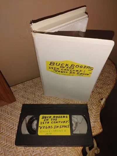 Vintage VHS tape.... selling as a blank tape.......BUCK ROGERS IN THE 25TH CENTURY : VEGAS IN SPACE...