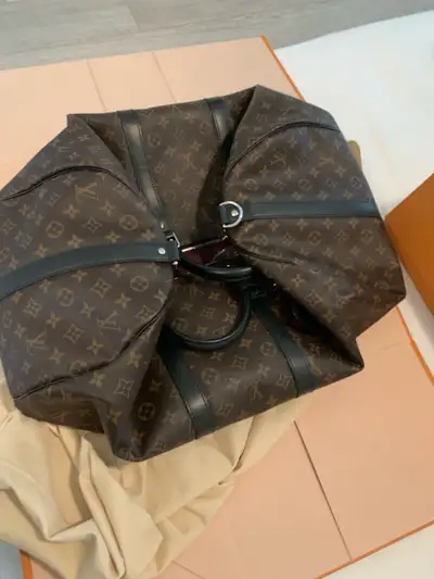 Louis Vuitton Monogram Macassar Keepall 55, View more
