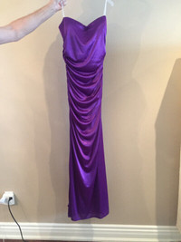 Ladies fancy purple dress