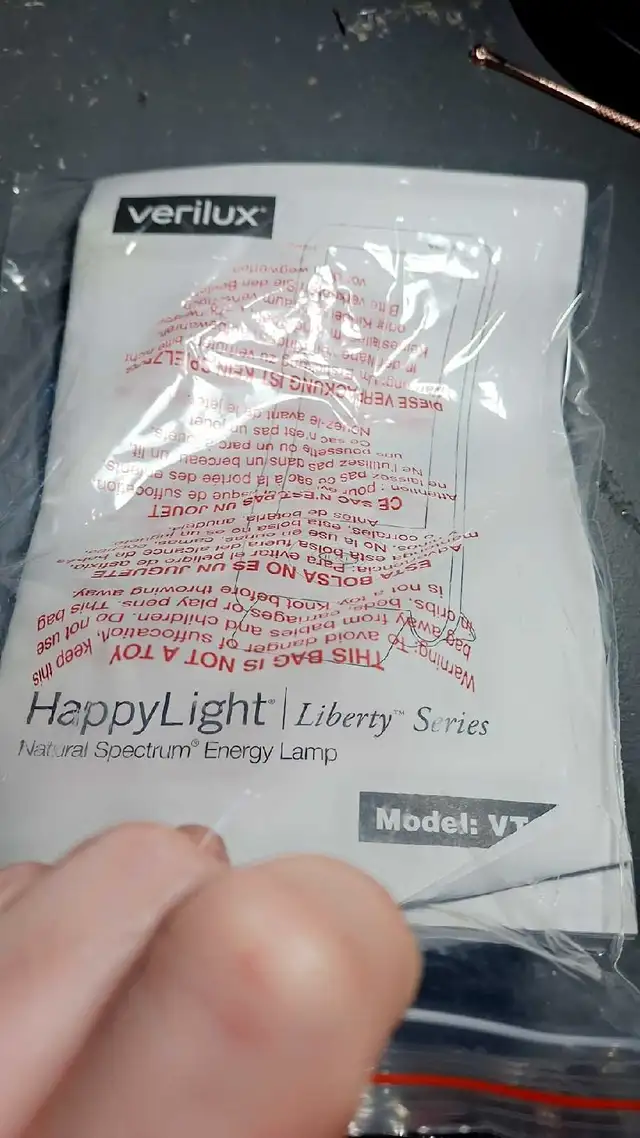 Verilux Happy light natural spectrum energy lamp63005668382081123