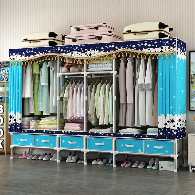 2.4M  Steel Frame with 25MM Steel Pipes Drawer-Style Closet in Dressers & Wardrobes in Oakville / Halton Region - Image 5