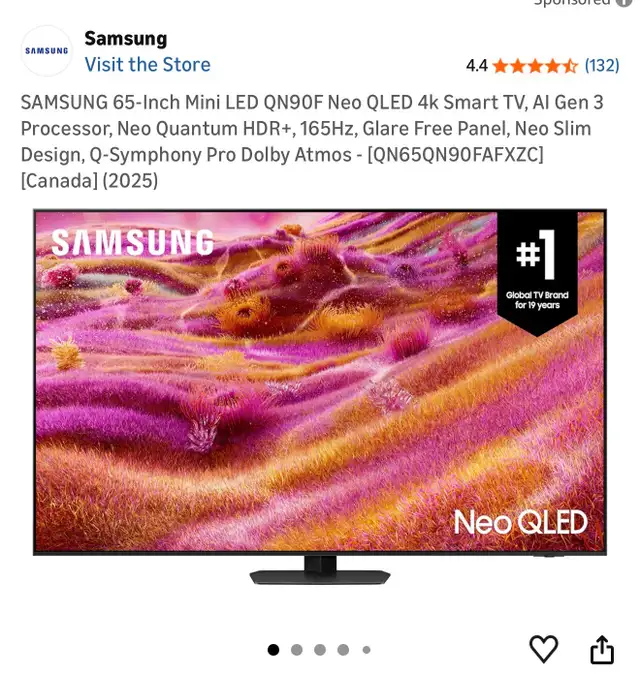 Samsung 65" Neo QLED SMART 4K TV -QN90D Series in TVs in Ottawa - Image 2