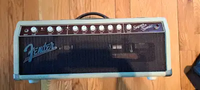 Fender Super-Sonic 22 2-Ch. 22W Head w/FootSwitch+Cover!+Reverb!, View more