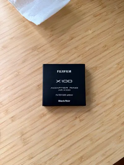 I am selling my Fujifilm X100 adapter ring. This adapter ring is designed for the Fujifilm X100 seri...