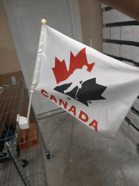 Team Canada hockey car flag to hang from your window
