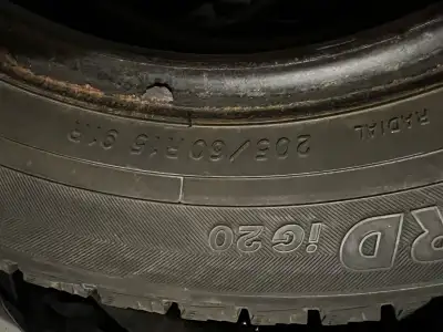 Size-205-60R15 yokohama ice tires all four of them Location- bedford