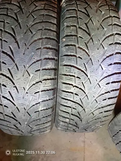 Two Toyo G3-ice winter tires. P245/65R17. Approx 50% remaining. $25 each obo